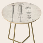 Baseball Bat Patent - Baseball Art - Antique Side Table Gallery Image 2