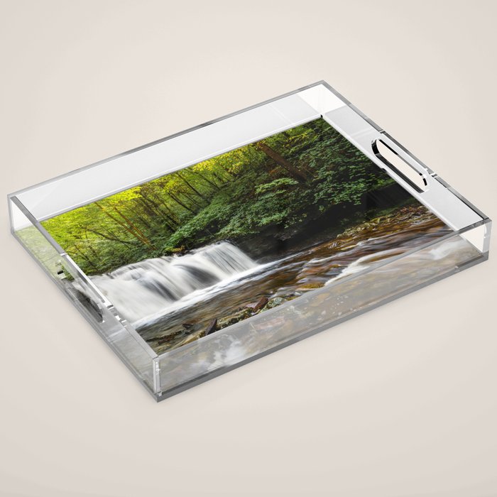 Appalachian Waterfall VII - Ricketts Glen Adventure Acrylic Tray Gallery Image 1