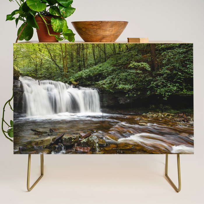 Appalachian Waterfall VII - Ricketts Glen Adventure Credenza Gallery Image 1