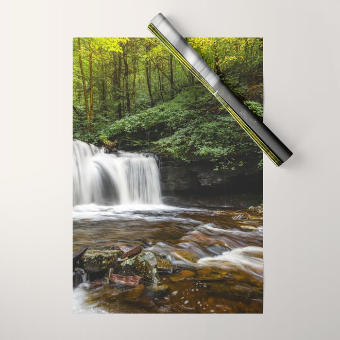 Appalachian Waterfall VII - Ricketts Glen Adventure Wrapping Paper Gallery Image 1