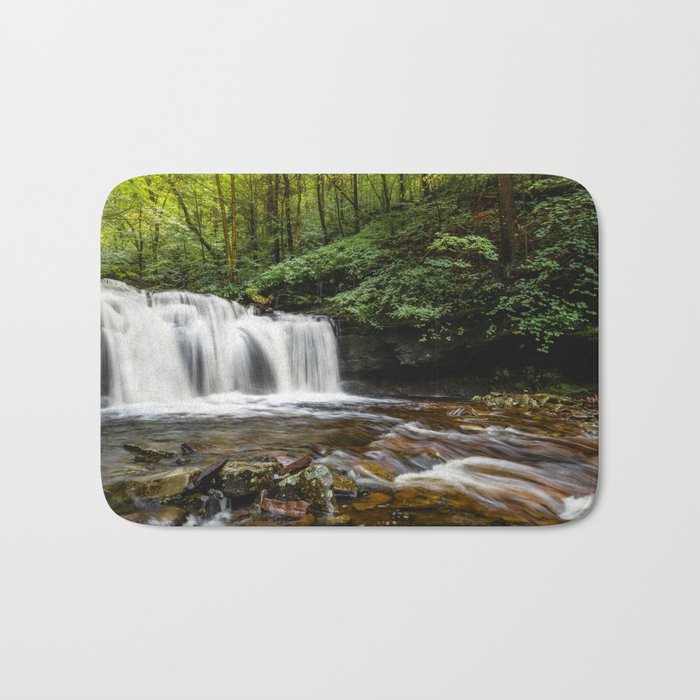 Appalachian Waterfall VII - Ricketts Glen Adventure Bath Mat Gallery Image 1