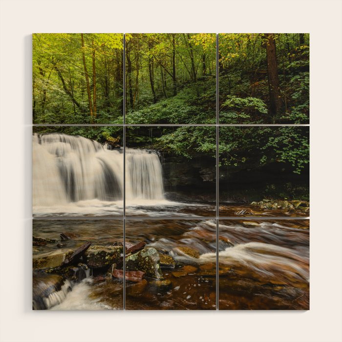 Appalachian Waterfall VII - Ricketts Glen Adventure Wood Wall Art Gallery Image 1
