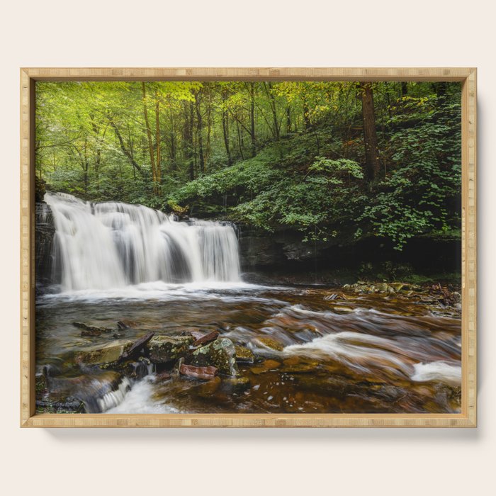 Appalachian Waterfall VII - Ricketts Glen Adventure Serving Tray Gallery Image 1
