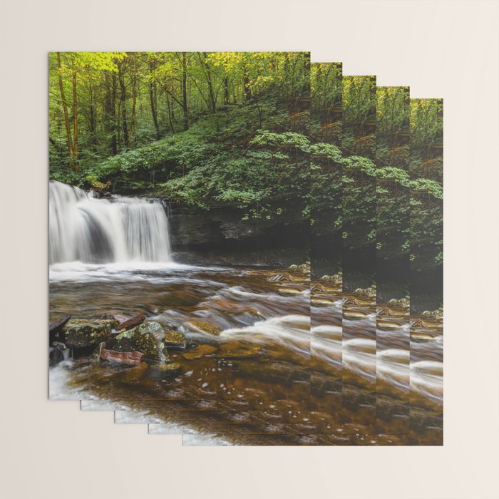 Appalachian Waterfall VII - Ricketts Glen Adventure Wrapping Paper Gallery Image 3