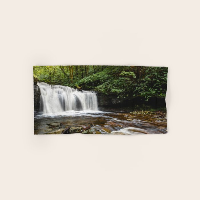Appalachian Waterfall VII - Ricketts Glen Adventure Bath Towel Gallery Image 1