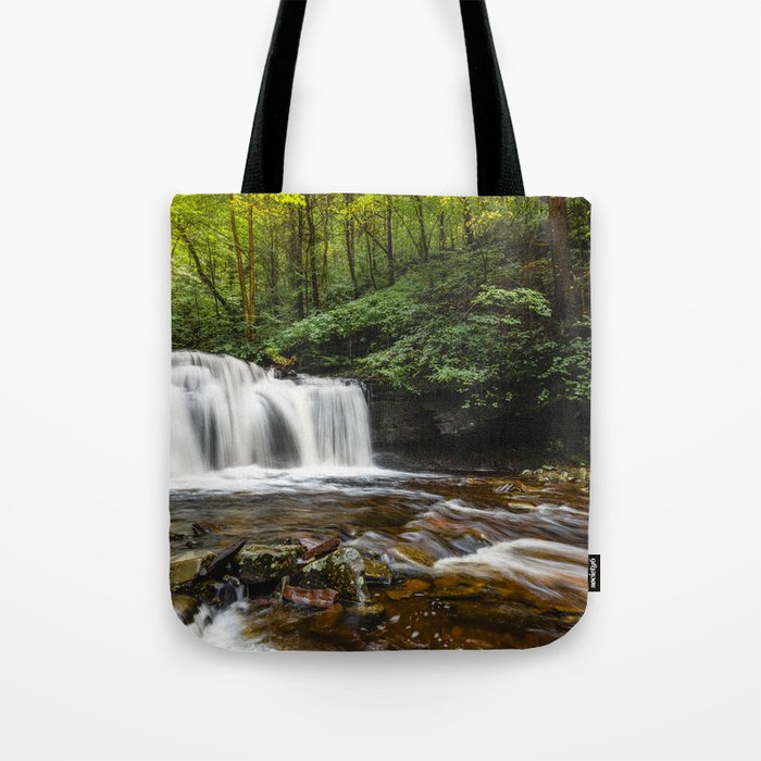 Appalachian Waterfall VII - Ricketts Glen Adventure Tote Bag Gallery Image 1