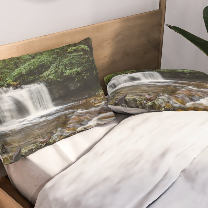 Appalachian Waterfall VII - Ricketts Glen Adventure Pillow Sham Gallery Image 2