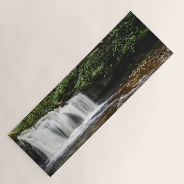 Appalachian Waterfall VII - Ricketts Glen Adventure Yoga Mat Gallery Image 1