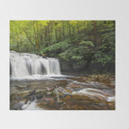Appalachian Waterfall VII - Ricketts Glen Adventure Throw Blanket Gallery Image 2