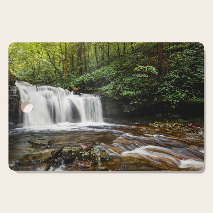 Appalachian Waterfall VII - Ricketts Glen Adventure Cutting Board Gallery Image 1