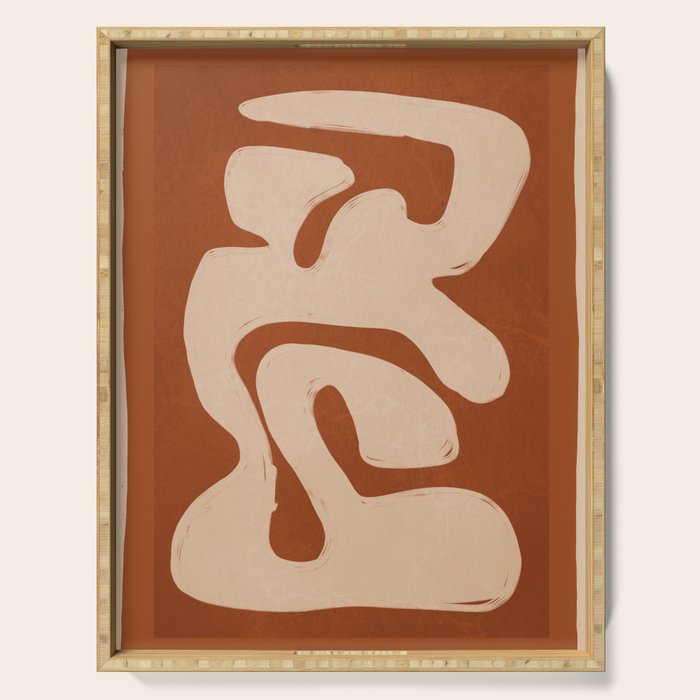 Modern Abstract Art 75 Serving Tray Gallery Image 1