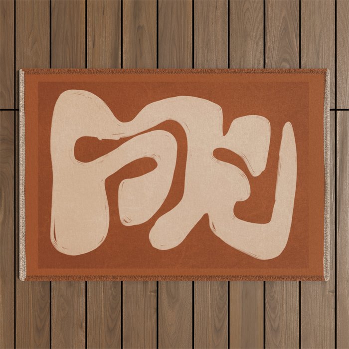 Modern Abstract Art 75 Outdoor Rug Gallery Image 1