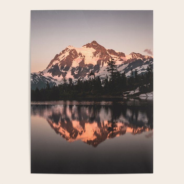 Alpenglow - Mountain Reflection - Nature Photography Poster Gallery Image 4