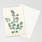 Watercolor Eucalyptus Stationery Card Gallery Image 2