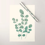 Watercolor Eucalyptus Wrapping Paper Gallery Image 1