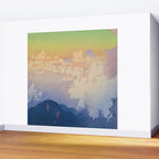 Above the Clouds (Un-Hyo) Vintage Beautiful Japanese Woodblock Print Hiroshi Yoshida Wall Mural Gallery Image 2