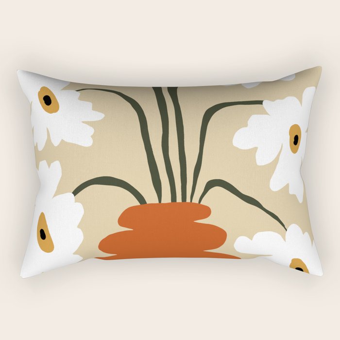 Six together flower pot  Rectangular Pillow Gallery Image 2