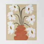 Six together flower pot  Throw Blanket Gallery Image 2