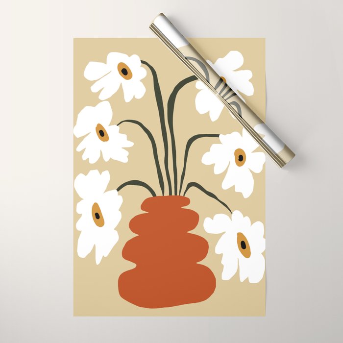 Six together flower pot  Wrapping Paper Gallery Image 1