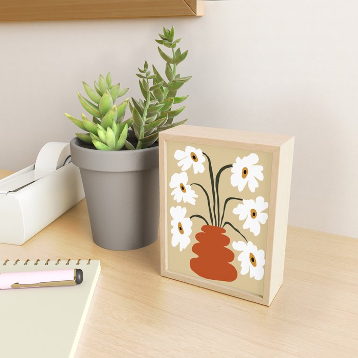 Six together flower pot  Mini Art Print Gallery Image 2