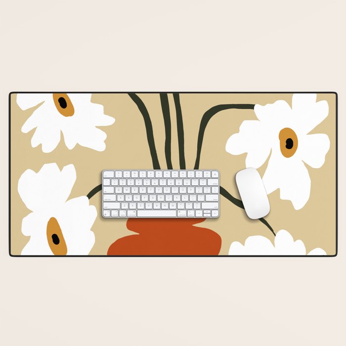 Six together flower pot  Desk Mat Gallery Image 1