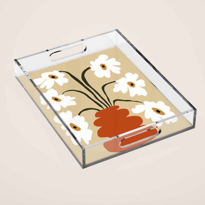 Six together flower pot  Acrylic Tray Gallery Image 1