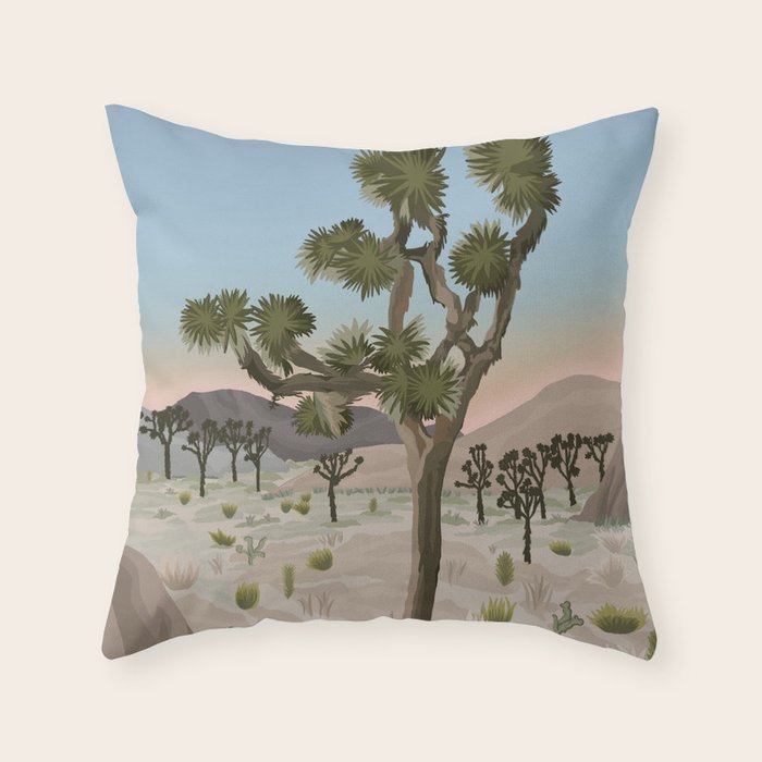 Joshua Tree National Park Throw Pillow Gallery Image 6
