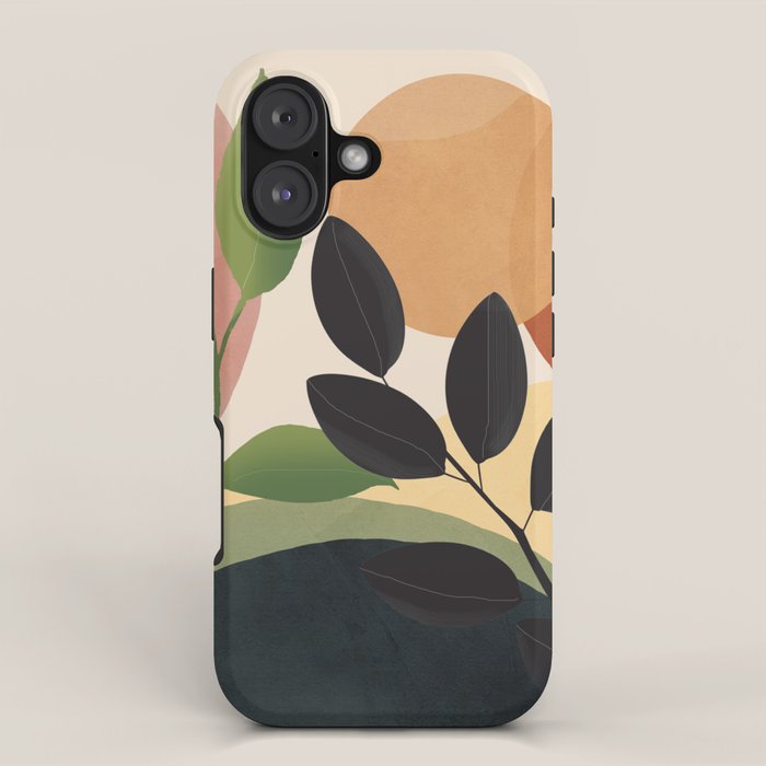 Abstract Sun Rays on the Branches 04 iPhone Case Gallery Image 1