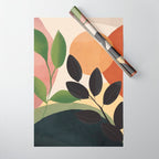 Abstract Sun Rays on the Branches 04 Wrapping Paper Gallery Image 1