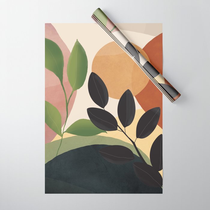 Abstract Sun Rays on the Branches 04 Wrapping Paper Gallery Image 1