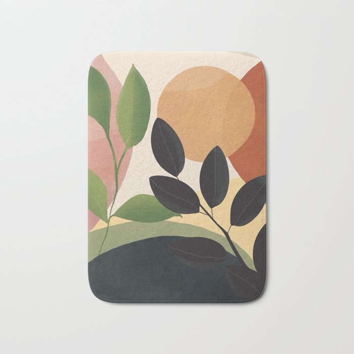 Abstract Sun Rays on the Branches 04 Bath Mat Gallery Image 1