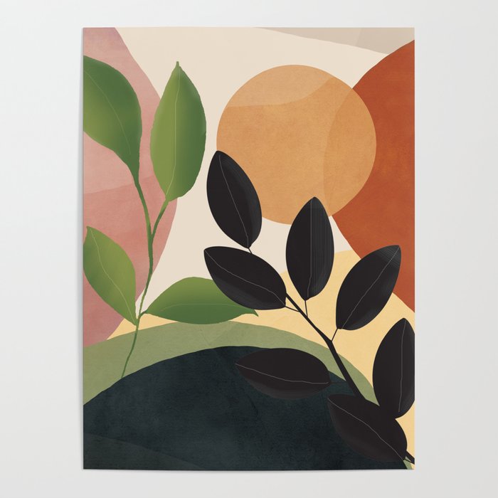 Abstract Sun Rays on the Branches 04 Poster Gallery Image 4