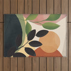 Abstract Sun Rays on the Branches 04 Outdoor Rug Gallery Image 1