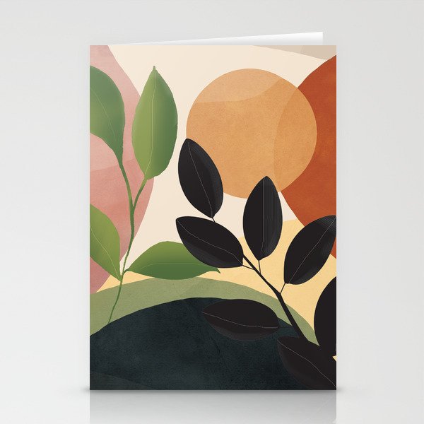 Abstract Sun Rays on the Branches 04 Stationery Card Gallery Image 1