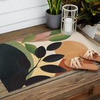 Abstract Sun Rays on the Branches 04 Outdoor Rug Gallery Image 2