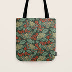 Moths in Emerald Twilight Tote Bag Gallery Image 1