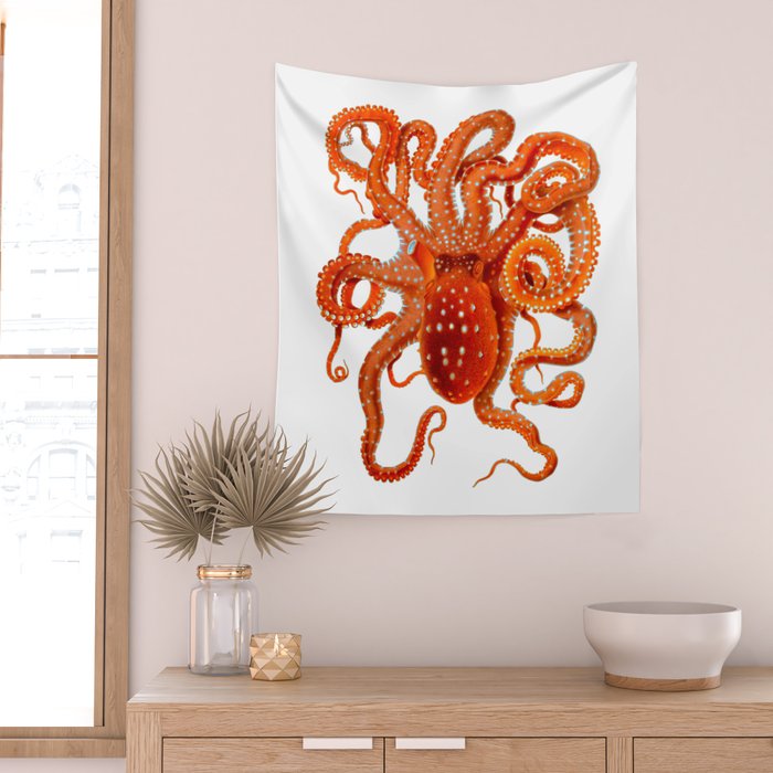 Vintage Octopus Wall Tapestry Gallery Image 2