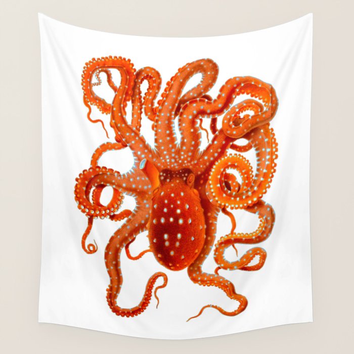 Vintage Octopus Wall Tapestry Gallery Image 1