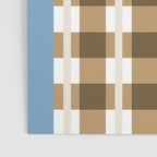 Camel Blue Modern Plaid Poster Gallery Image 3