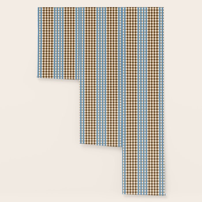Camel Blue Modern Plaid Wallpaper Gallery Image 3