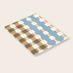 Camel Blue Modern Plaid Notebook Gallery Image 2