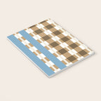 Camel Blue Modern Plaid Notebook Gallery Image 3