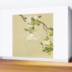 Pear blossoms and white swallow Type A: Minhwa-Korean traditional/folk art Wall Mural Gallery Image 2