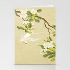 Pear blossoms and white swallow Type A: Minhwa-Korean traditional/folk art Stationery Card Gallery Image 2