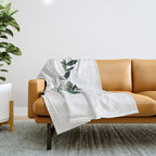 Botany Leaves ~Watercolor Throw Blanket Gallery Image 1