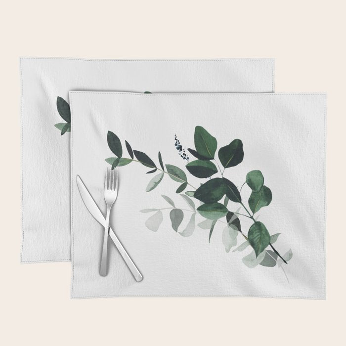 Botany Leaves ~Watercolor Placemat Gallery Image 1
