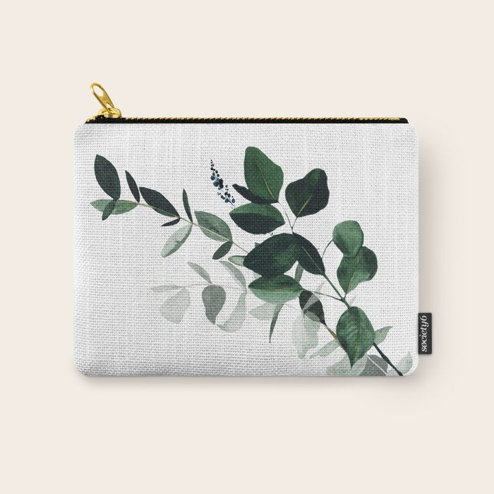 Botany Leaves ~Watercolor Carry All Pouch Gallery Image 1