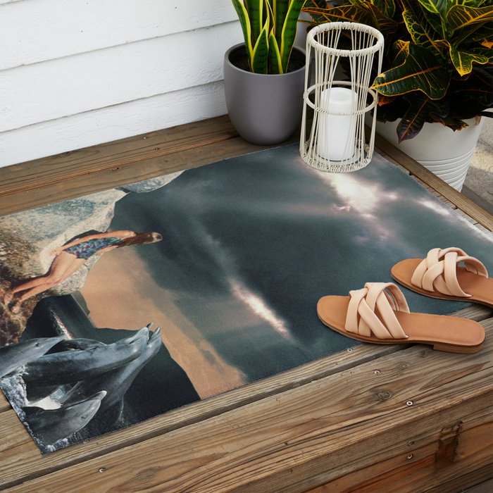 Lightstreaks  Outdoor Rug Gallery Image 2