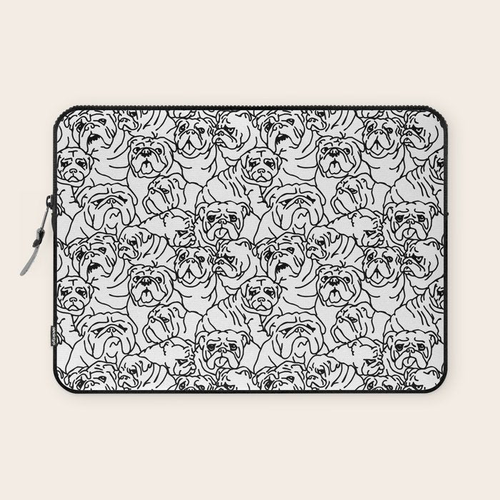 Oh English Bulldog Laptop Sleeve Gallery Image 1