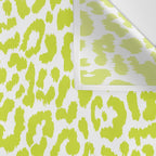 Chartreuse French Leopard Print Wall Tapestry Gallery Image 3